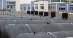 What is the function of the attachment of buried horizontal storage tank